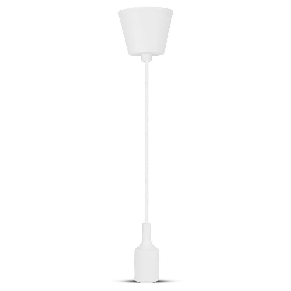 VT-7228 E27 SILICONE PENDANT HOLDER-WHITE