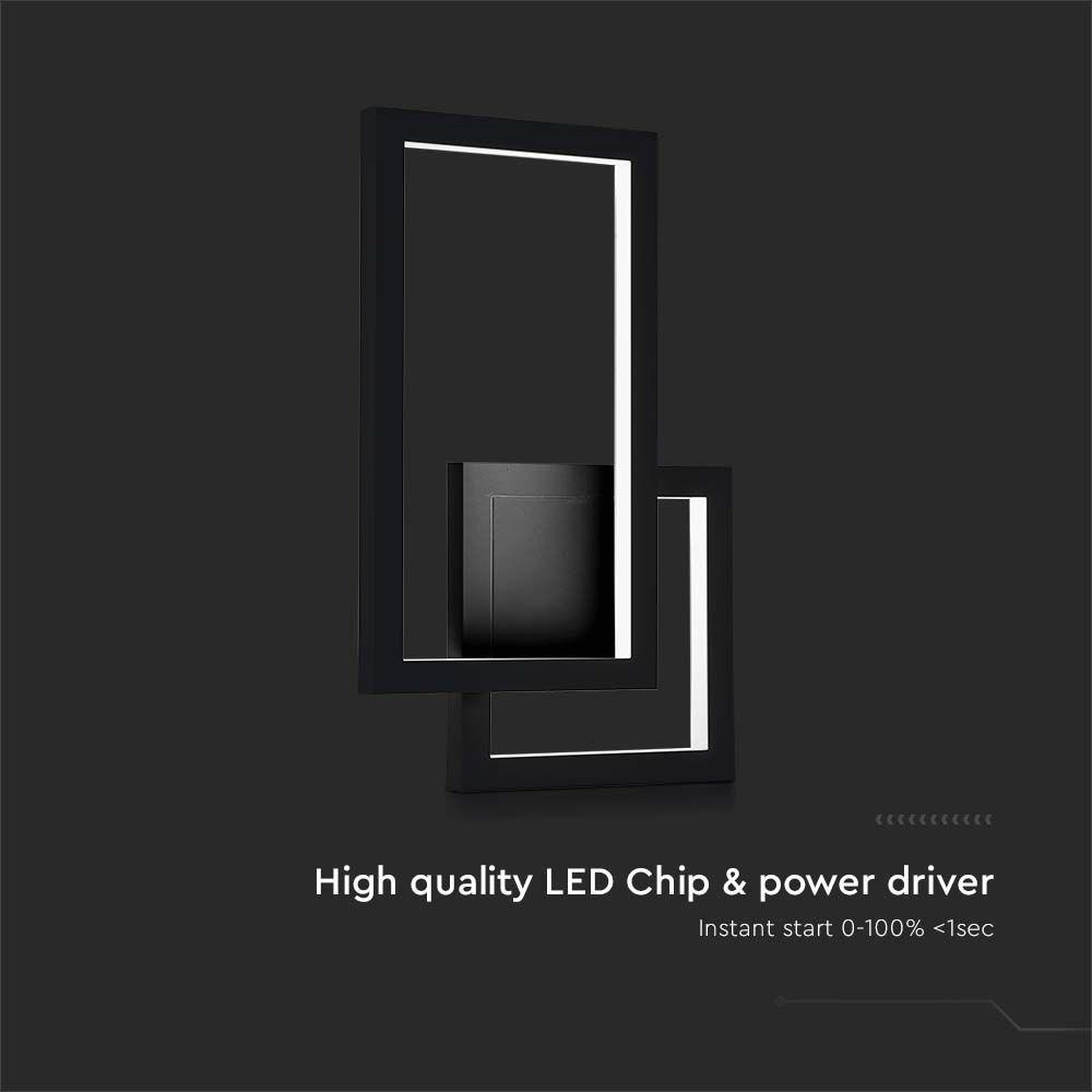 VT-11120 20W LED WALL LAMP 3000K BLACK BODY IP20