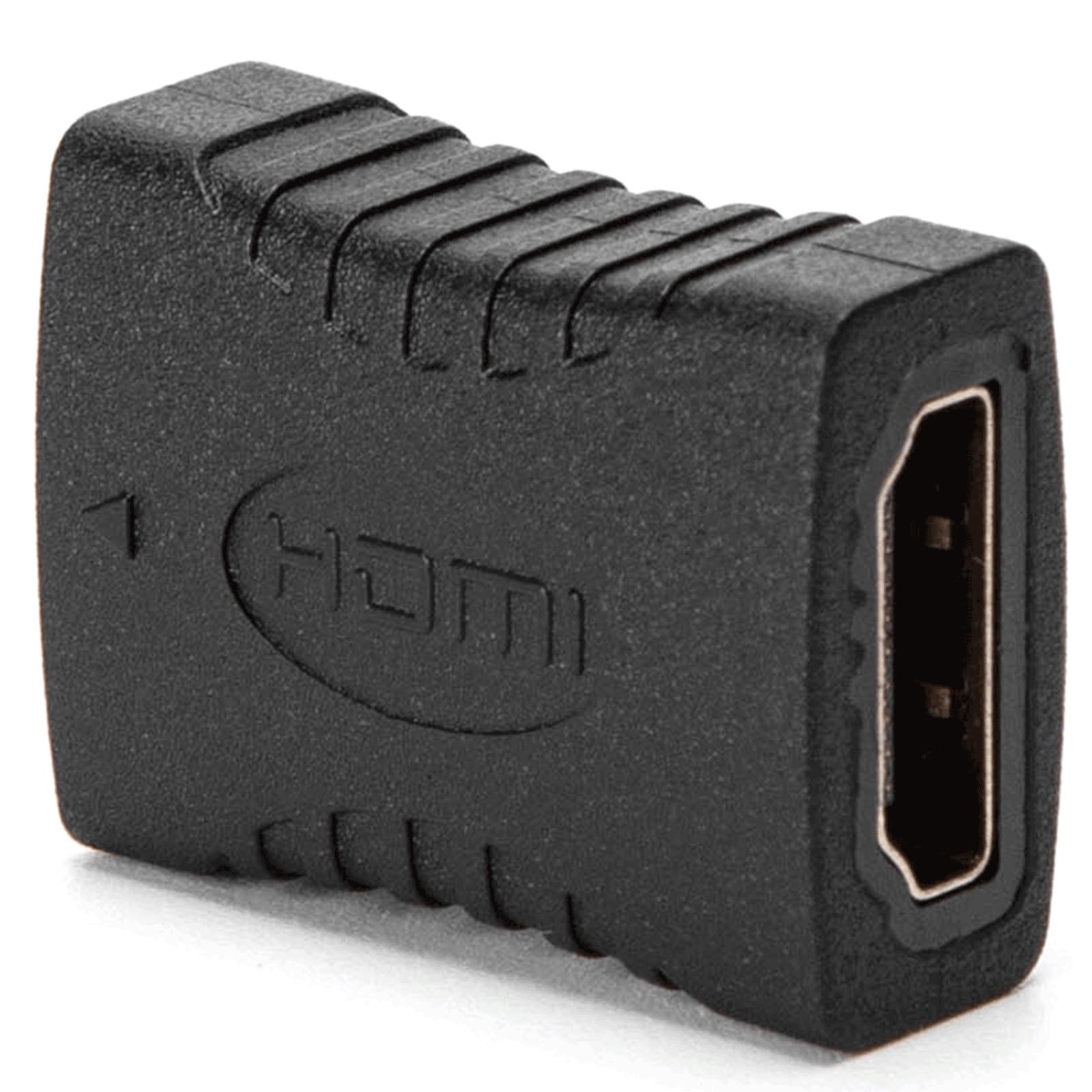 Adapter HDMI (żeński na męski) czarny