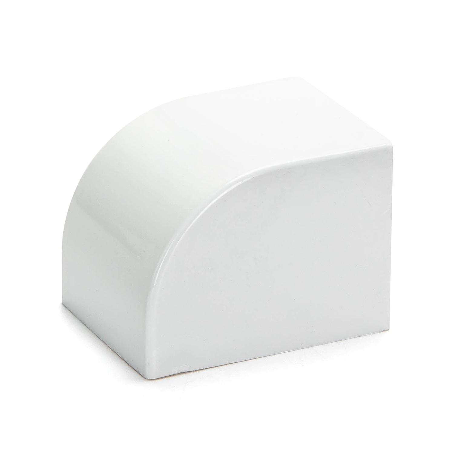 PVC Square Trunking End Cap White 40*40mm 4pcs