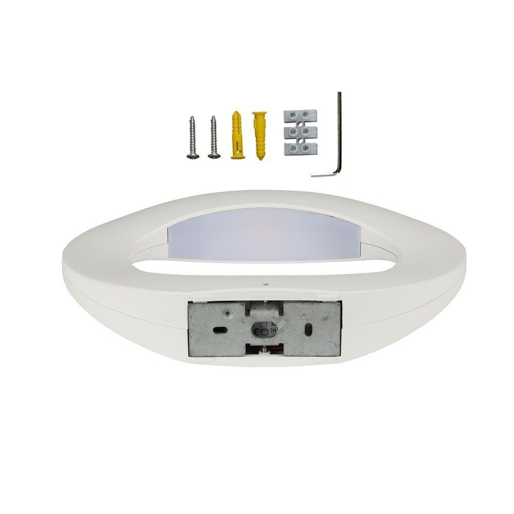 10W Lampa ścienna LED, Barwa:4000K, Obudowa: Biała, VTAC, SKU 8308