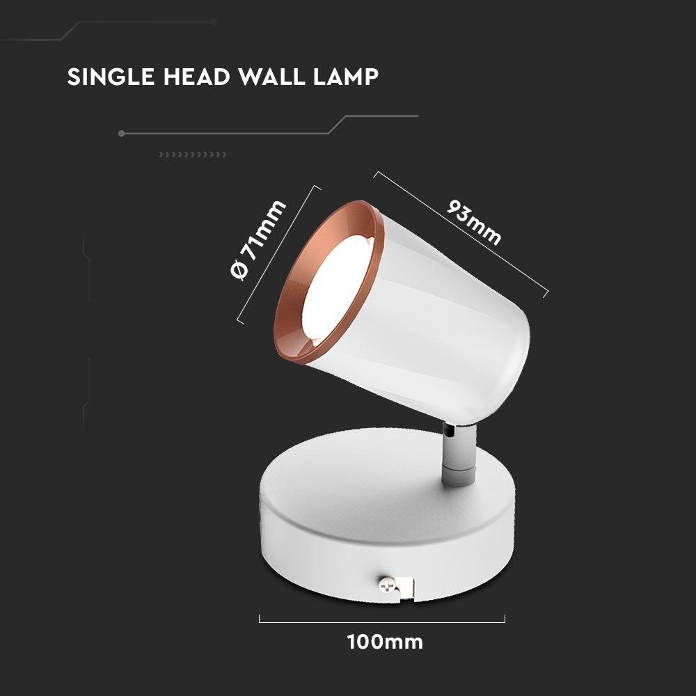 VT-806 6W LED WALL LIGHT(1 HEAD) 3000K WHITE