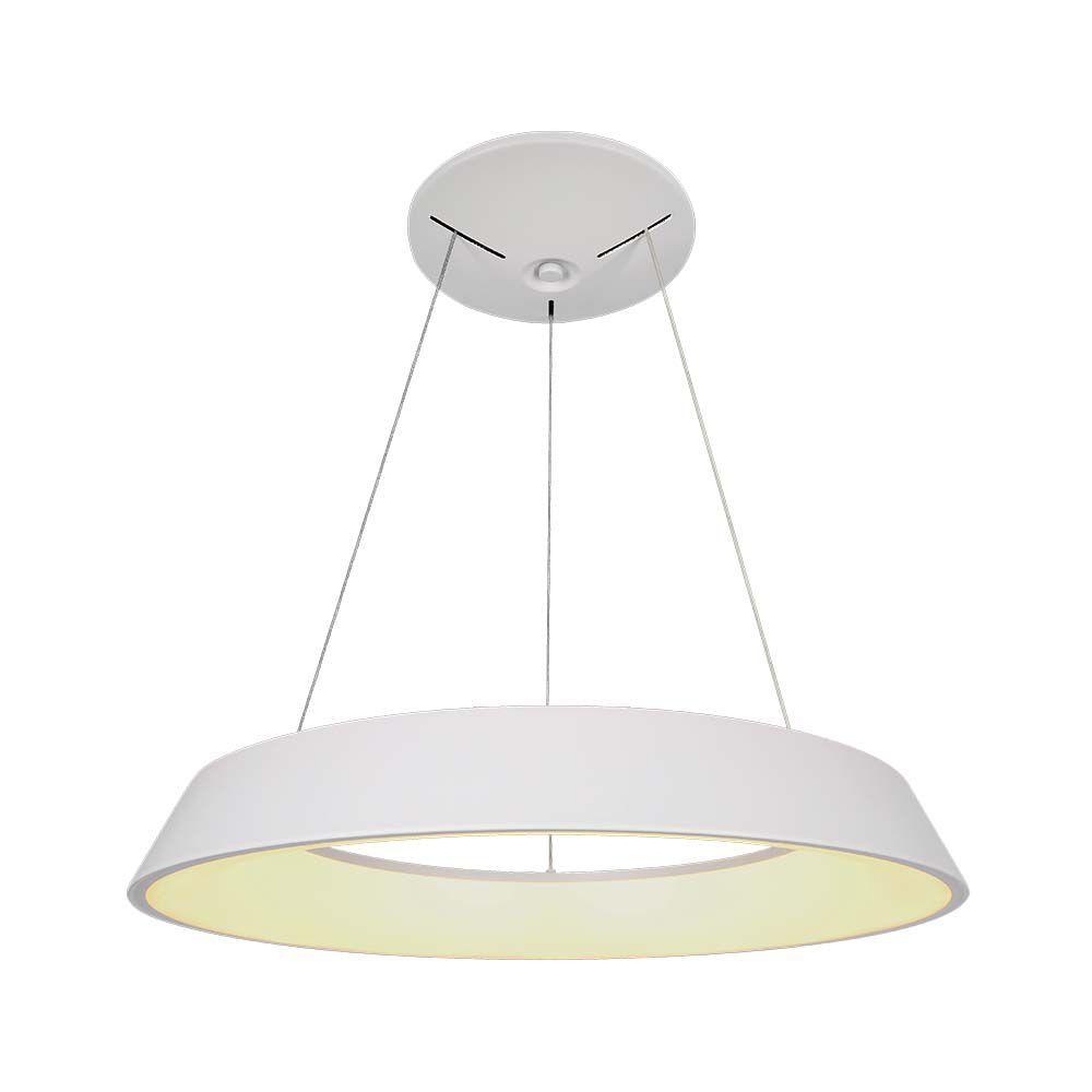 48W Lampa wisząca dekoracyjna LED Triac, Ściemniana, 3000K, Kolor: Biały     , VTAC, SKU 6903