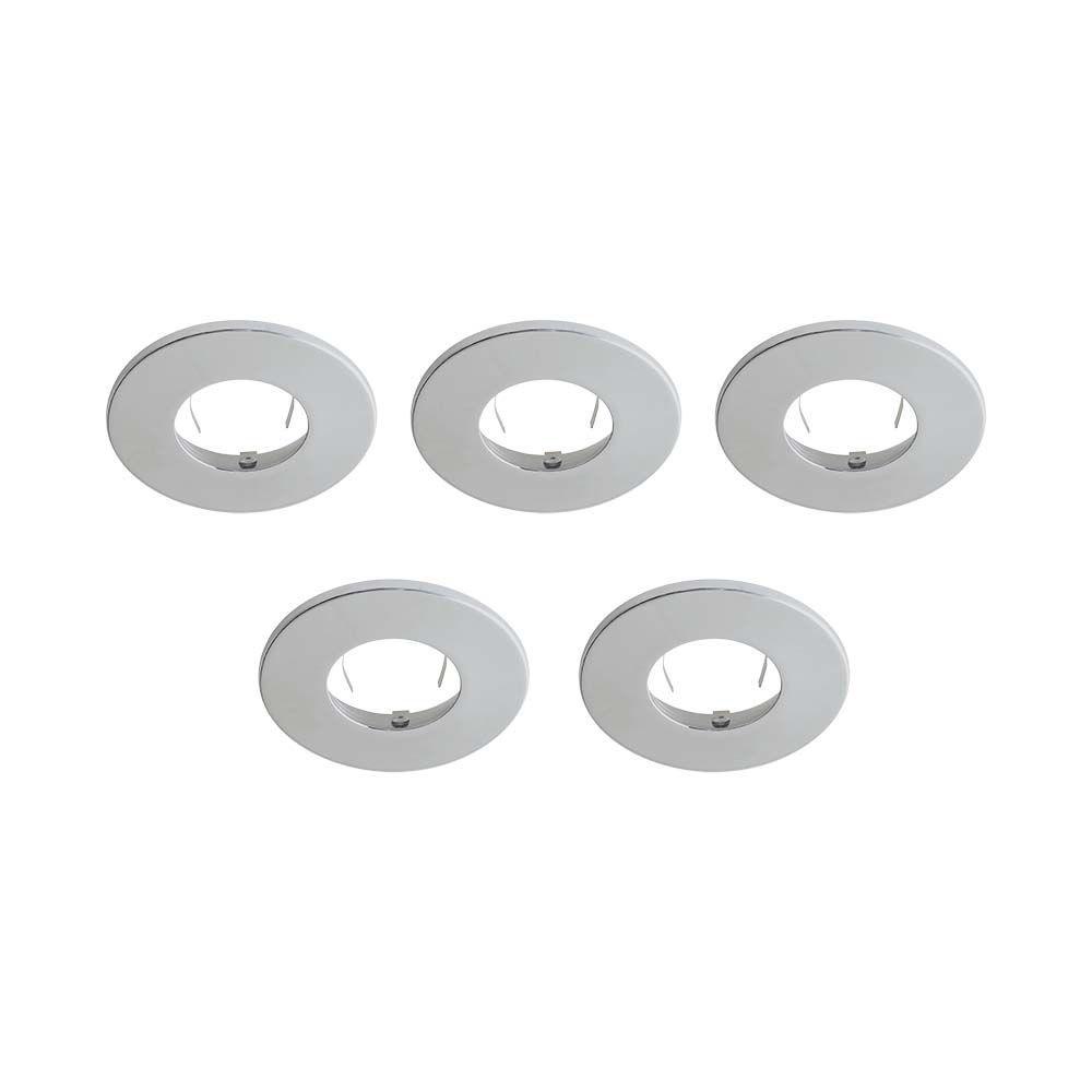 VT-703 BEZEL FOR FIRE RATED DOWNLIGHT PUSH & LOCK CHROME IP65 5PCS/PACK