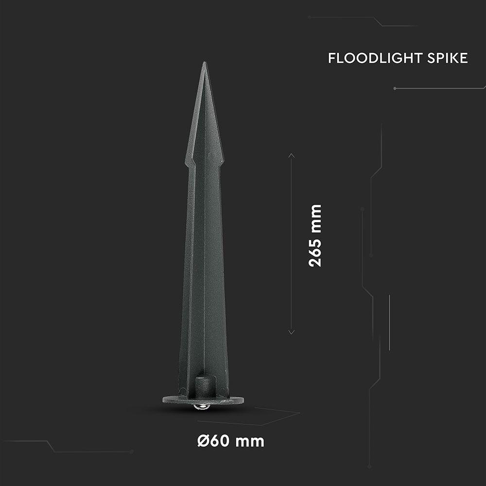 VT-855 FLOODLIGHT SPIKE -GREY,D:60 X H265