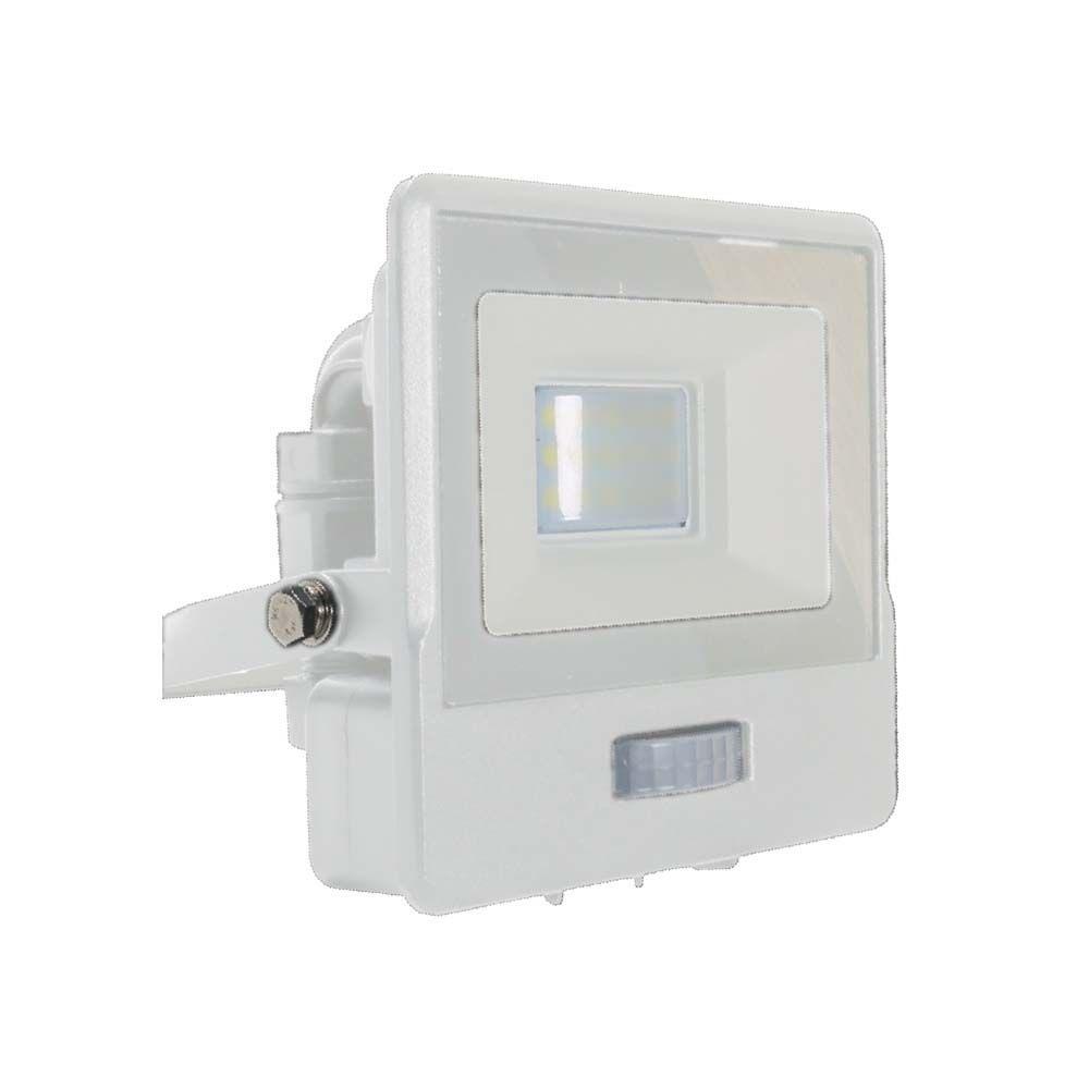 VT-118S 10W PIR SENSOR FLOODLIGHT SAMSUNG CHIP 6500K WHITE BODY