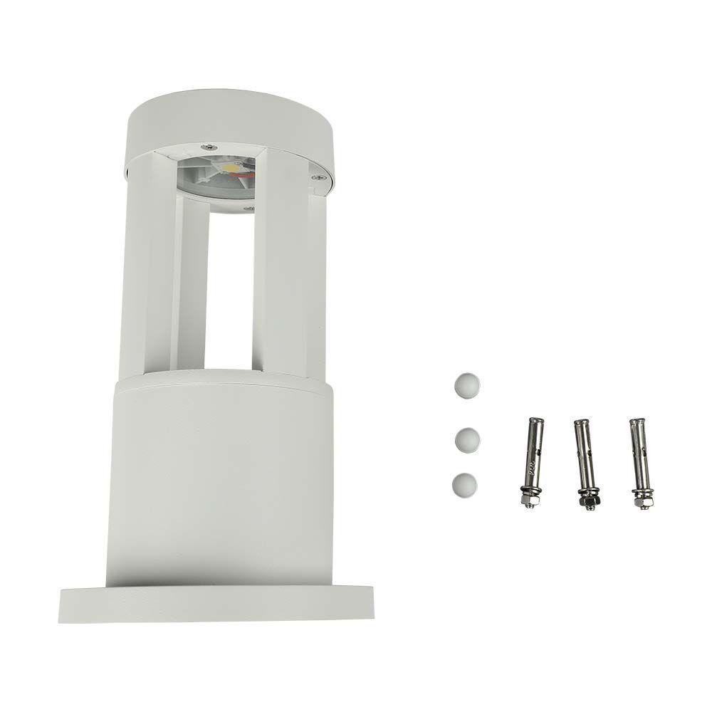 VT-830 10W LED WALL LIGHT 6400K WHITE BODY 25CM HEIGHT