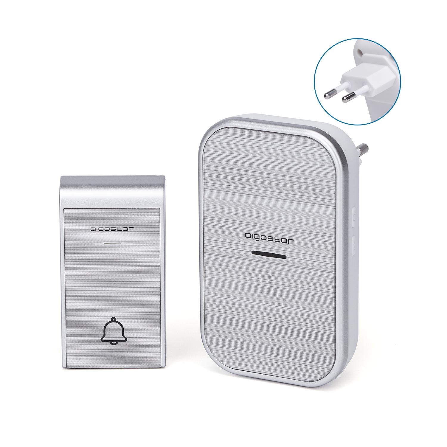 AC Wireless Doorbell Silver