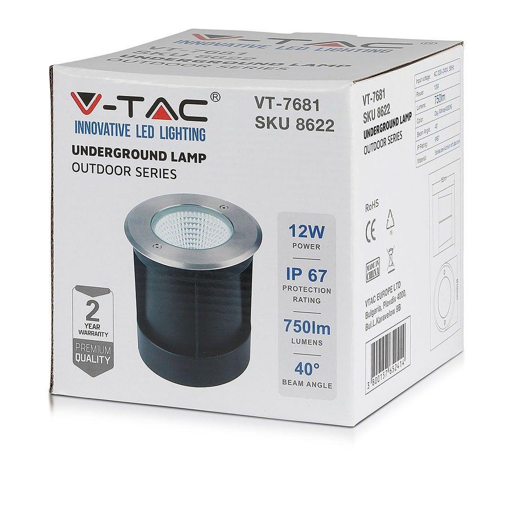 VT-7681 12W LED COB UNDERGROUND LIGHT 4000K, IP67