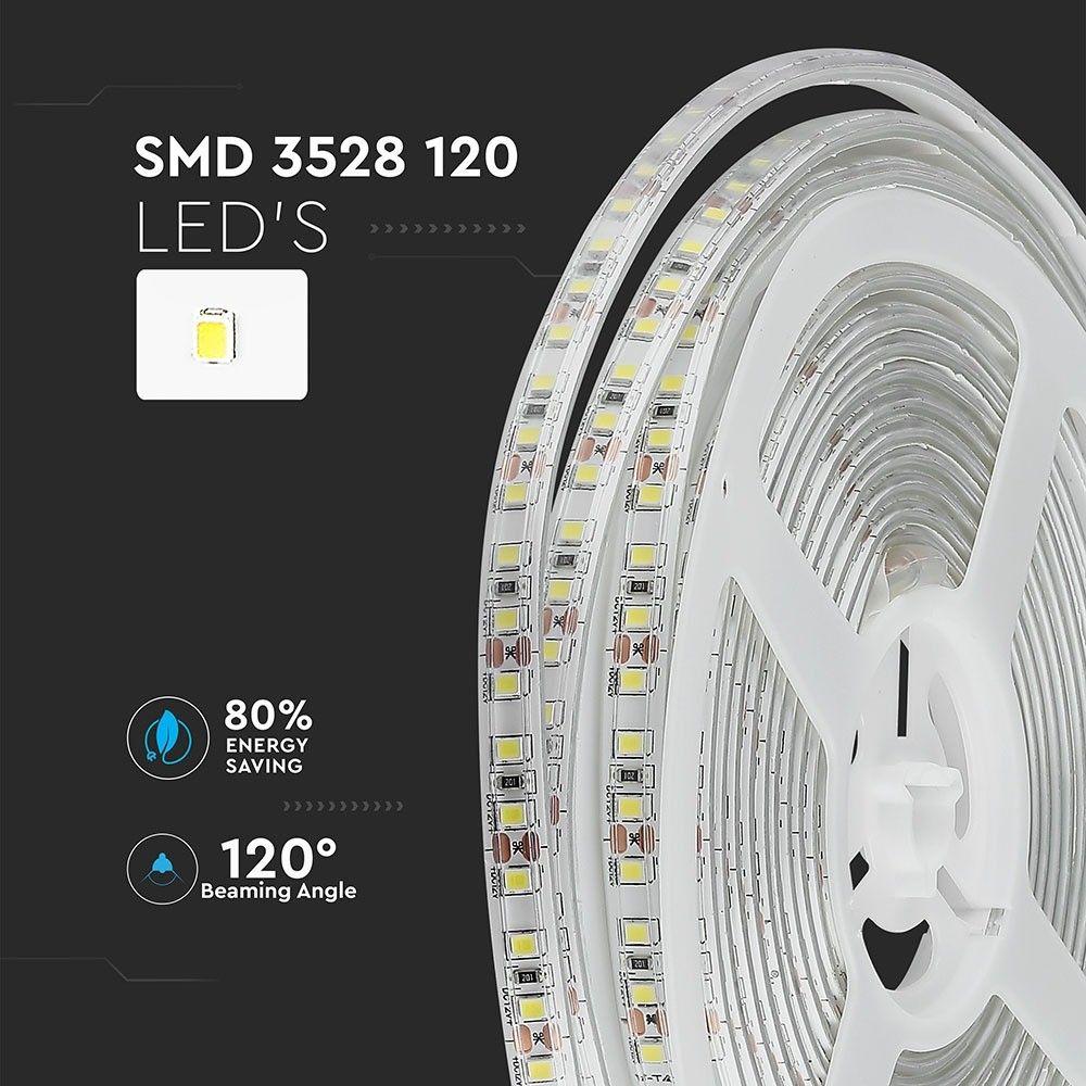 7.2W Taśma LED, Barwa:6000K, IP65, Rolka:5m, VTAC, SKU 2037