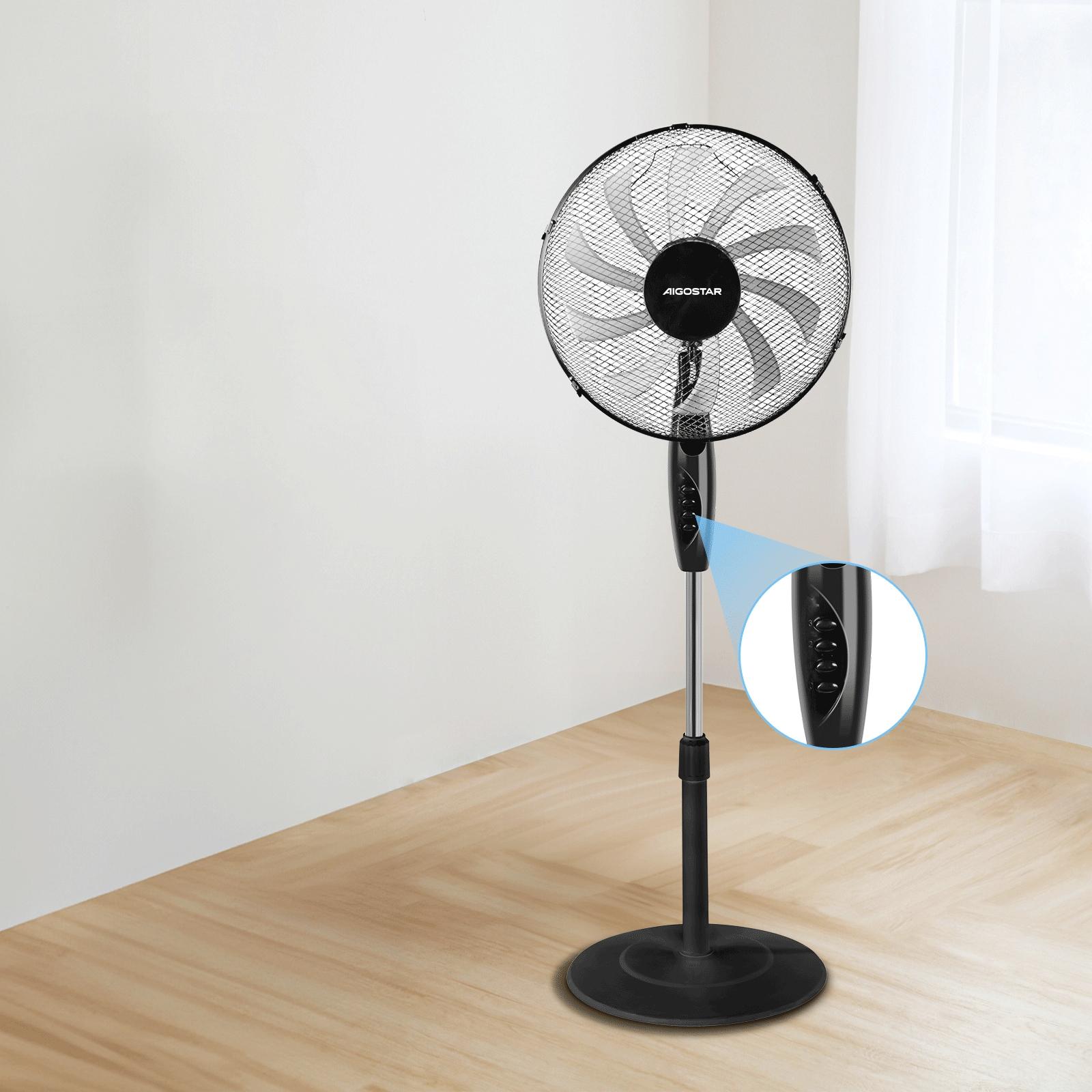 10-blade mechanical stand fan