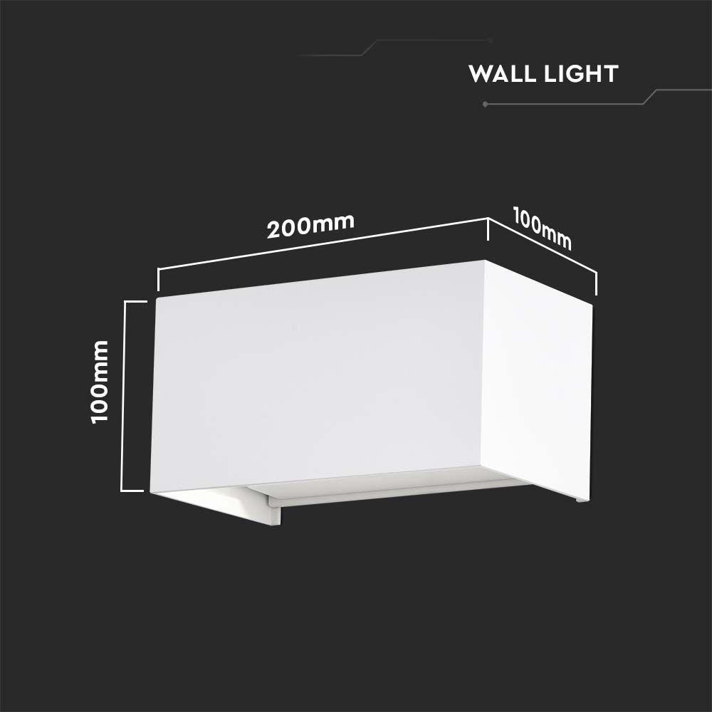 VT-8125 24W LED WALL LIGHT 4000K WHITE BODY