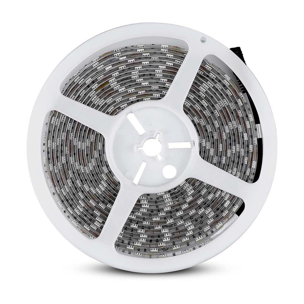 7W Taśma LED, Barwa: RGB, IP65 , Rolka:5m, VTAC, SKU 212155