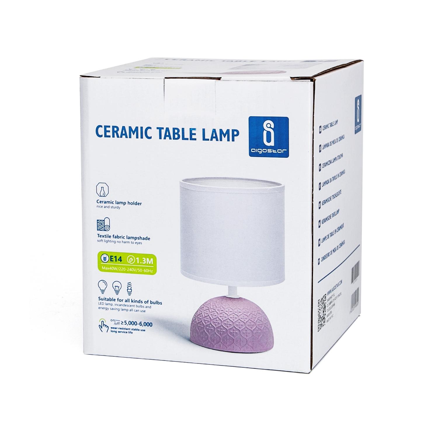 Ceramiczna lampa stołowa (bez źródła światła) E14(MAX.40W,E14)