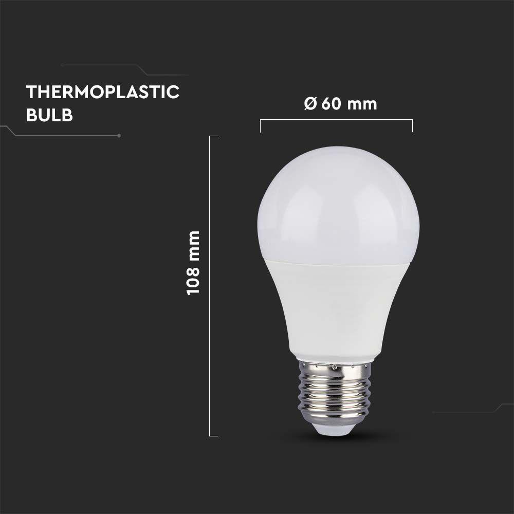 VT-210 8.5W A60 PLASTIC BULB SAMSUNG CHIP 4000K E27