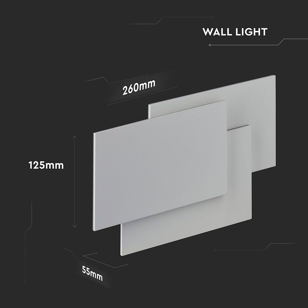 VT-712 12W LED WALL LIGHT 3000K IP20 GREY BODY