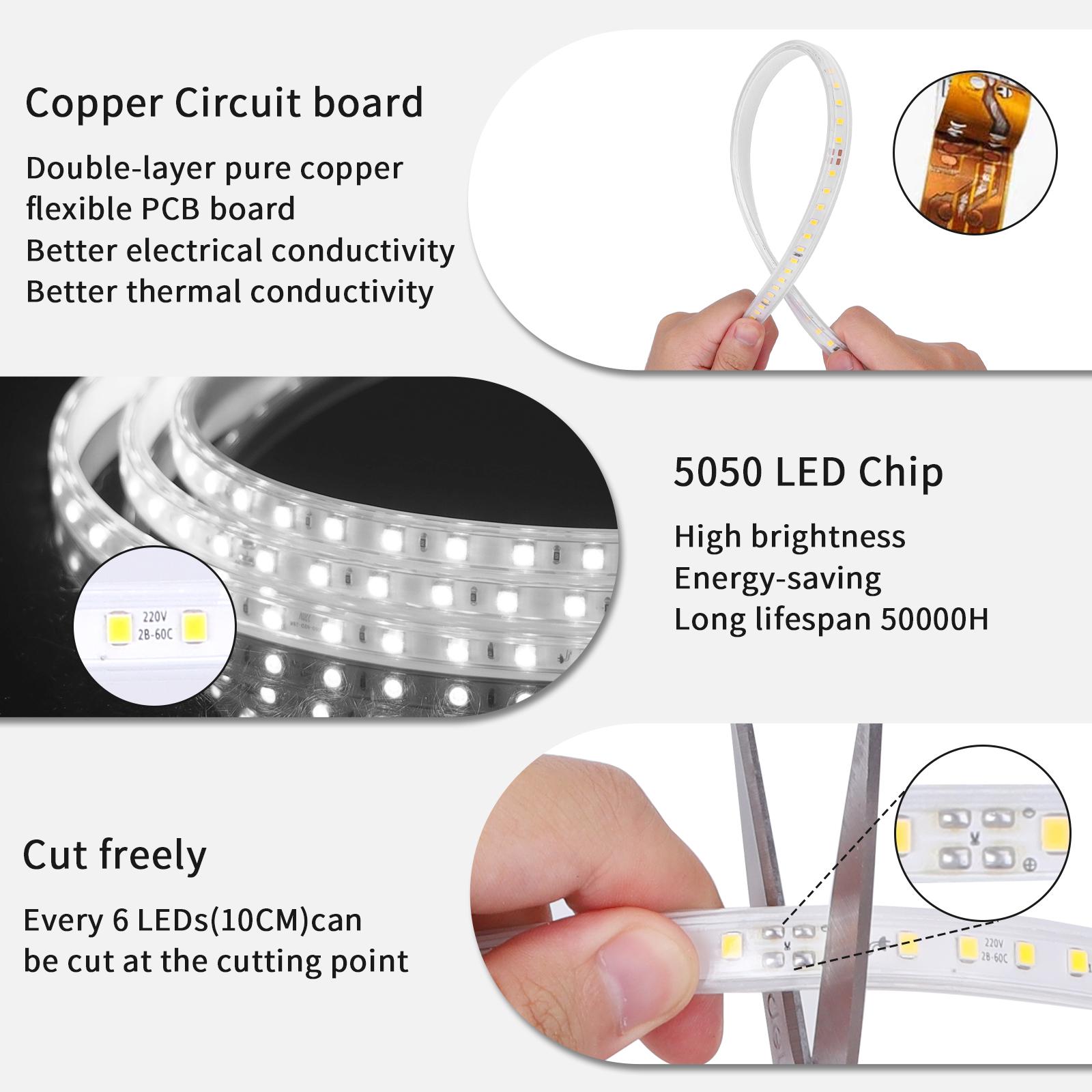 Integrated circuit LED strip light 2835 Day light