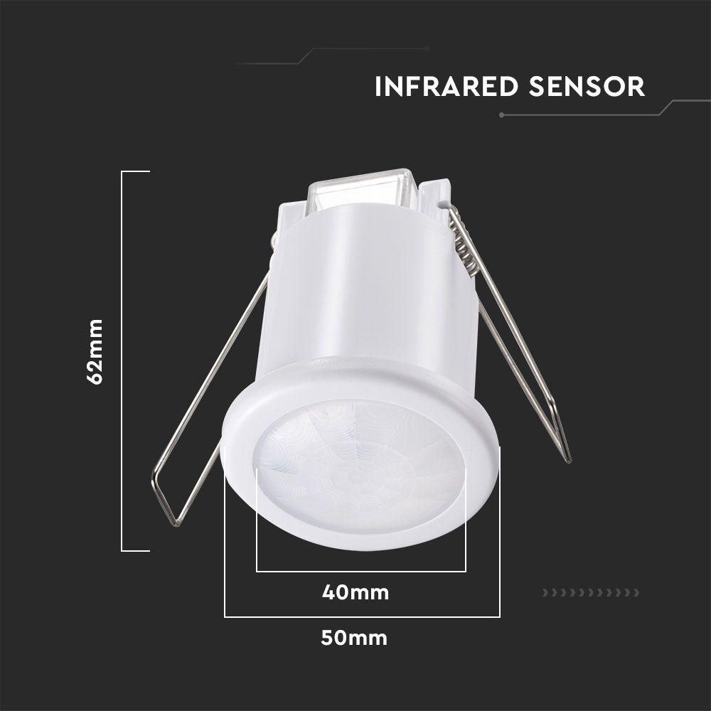 VT-8092 PIR CEILING SENSOR-WHITE BODY (MAX:400W LED)