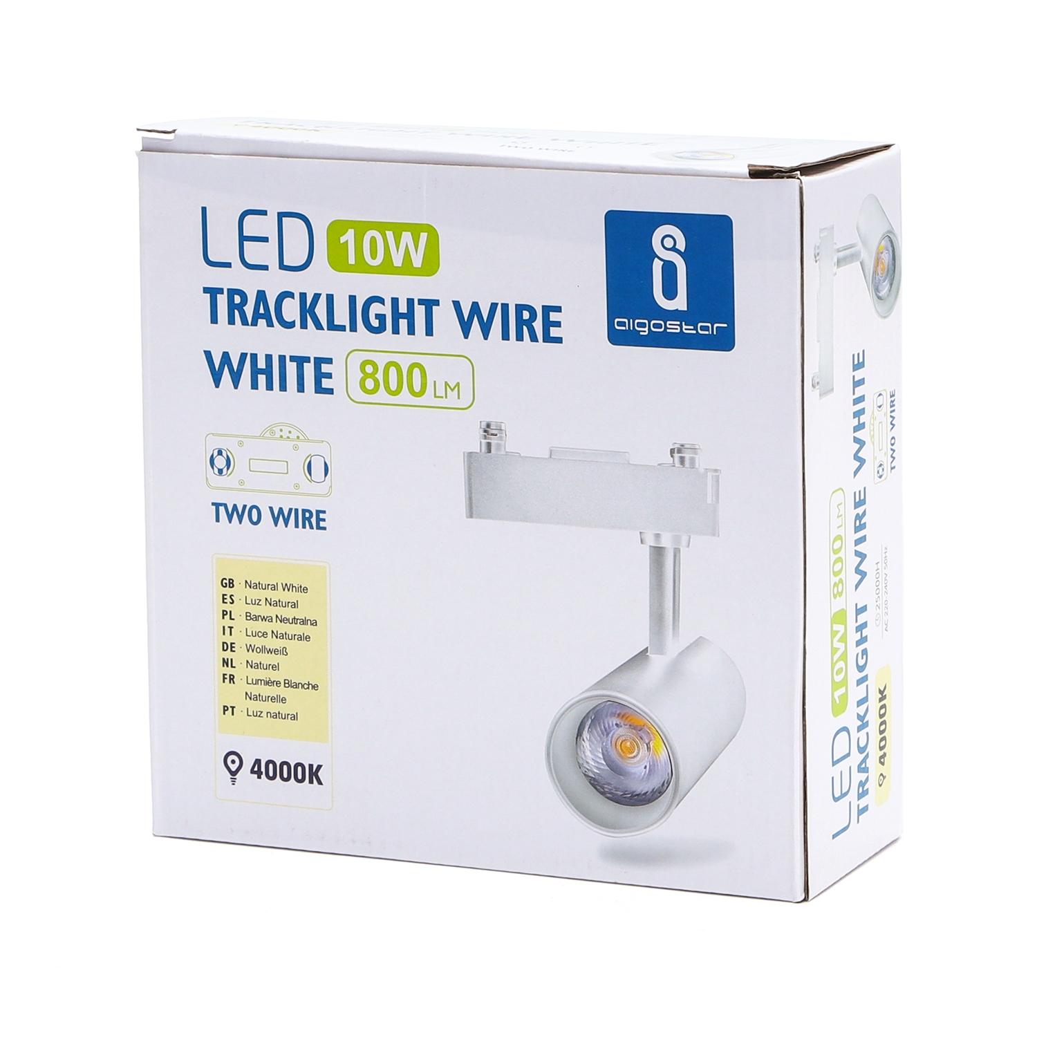 Światło dwutorowe LED, 10W, 4000K, 800lm