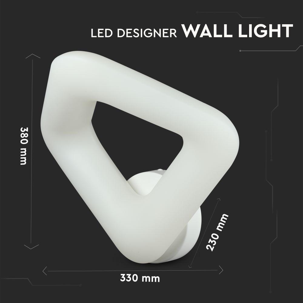 VT-7331 20W LED DESIGNER WALL LIGHT(TRIAC DIMMABLE) 3000K-WHITE