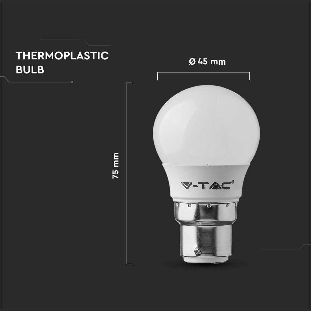 VT-221 5.5W G45 PLASTIC BULB SAMSUNG CHIP 3000K B22