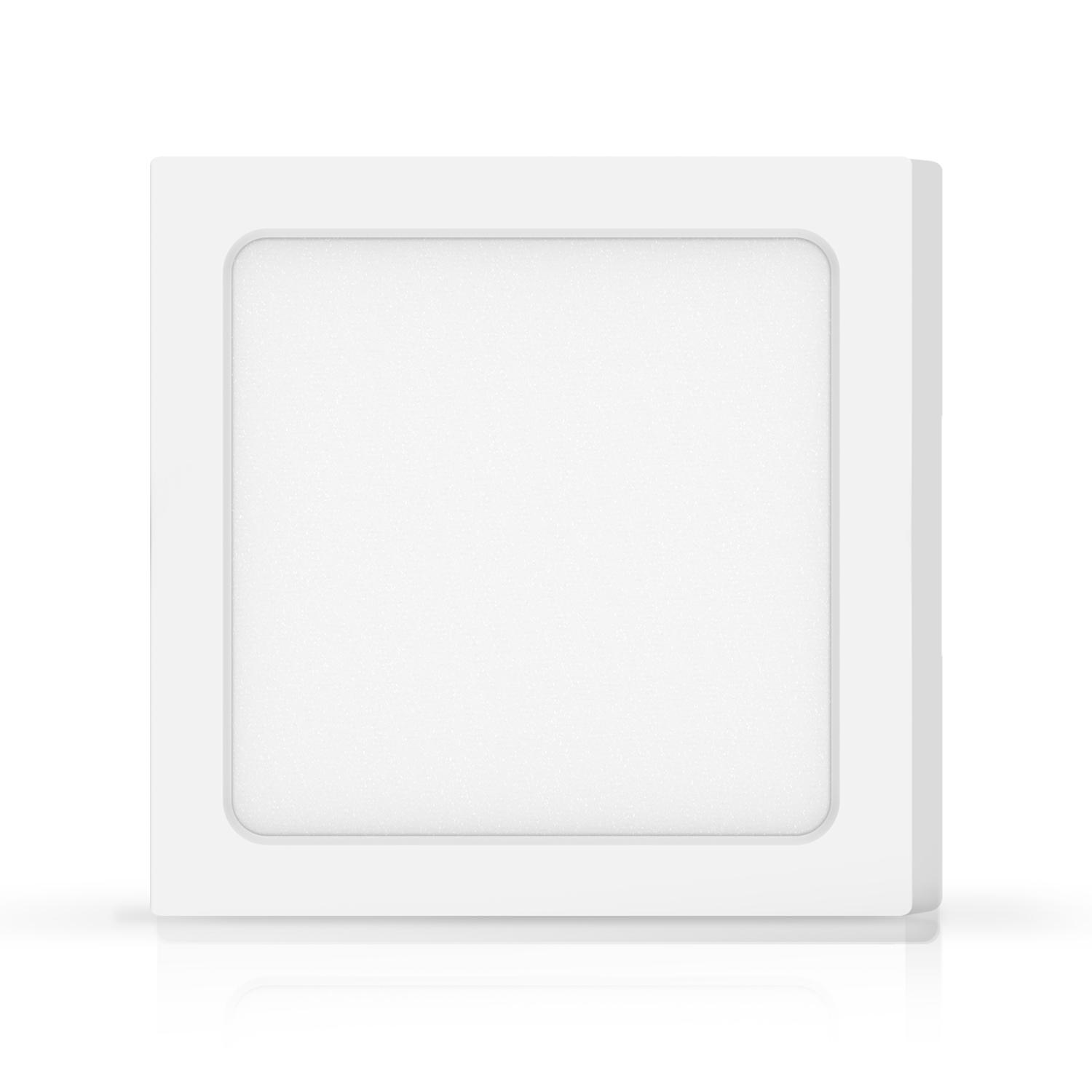 E6 LED  Surface-mounted Square Downlight 12W Yellow Light