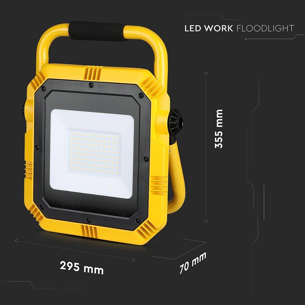 VT-51 50W LED WORK FLOODLIGHT SAMSUNG CHIP(BS PLUG)6400K