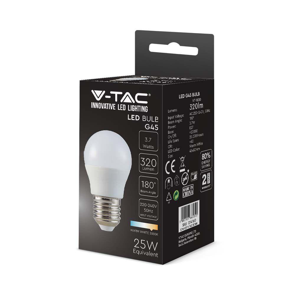 VT-1830 3.7W G45 LED PLASTIC BULB 4000K E27