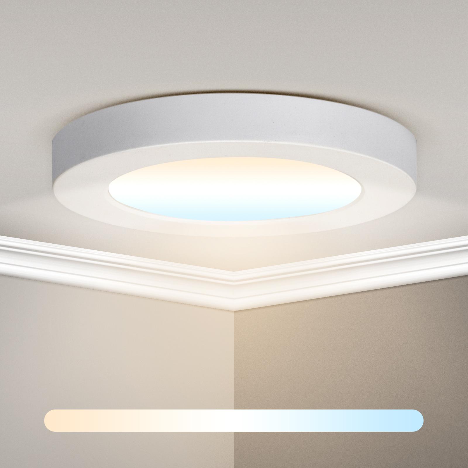 E6 LED Round Downlight 24W Adjustable Size and Color Temperature