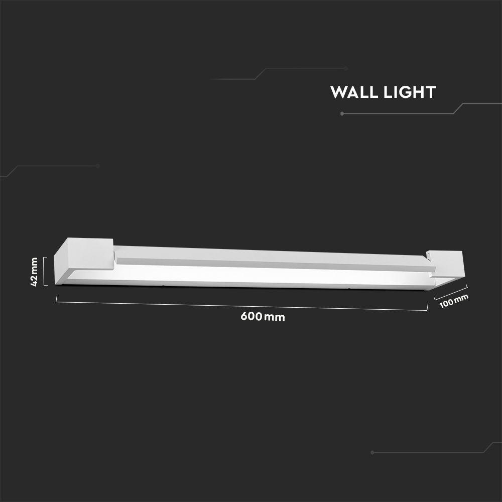 VT-819 16W LED WALL LAMP 3000K WHITE BODY IP44