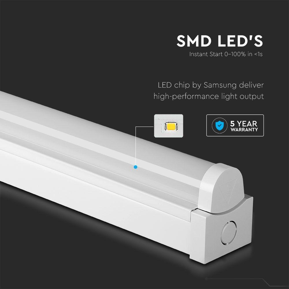 VT-8-45 40W LED BATTEN FITTING-120CM SAMSUNG CHIP CCT:3IN1(4800LM)