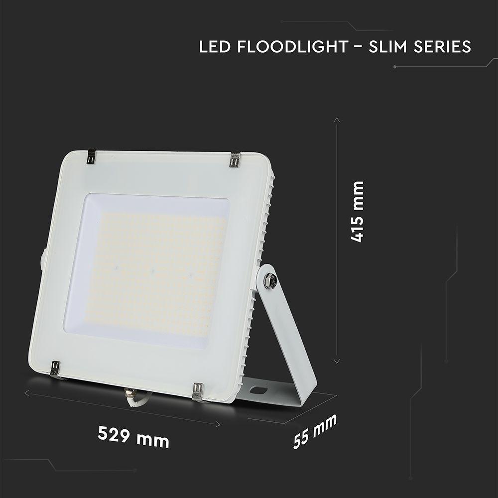 VT-306 300W SMD FLOODLIGHT SAMSUNG CHIP 4000K WHITE BODY WHITE GLASS