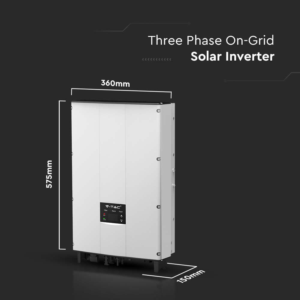 VT-6608305 8KW ON GRID SOLAR INVERTER LCD DISPLAY & DC SWITCH THREE PHASE 5YRS WTY IP65