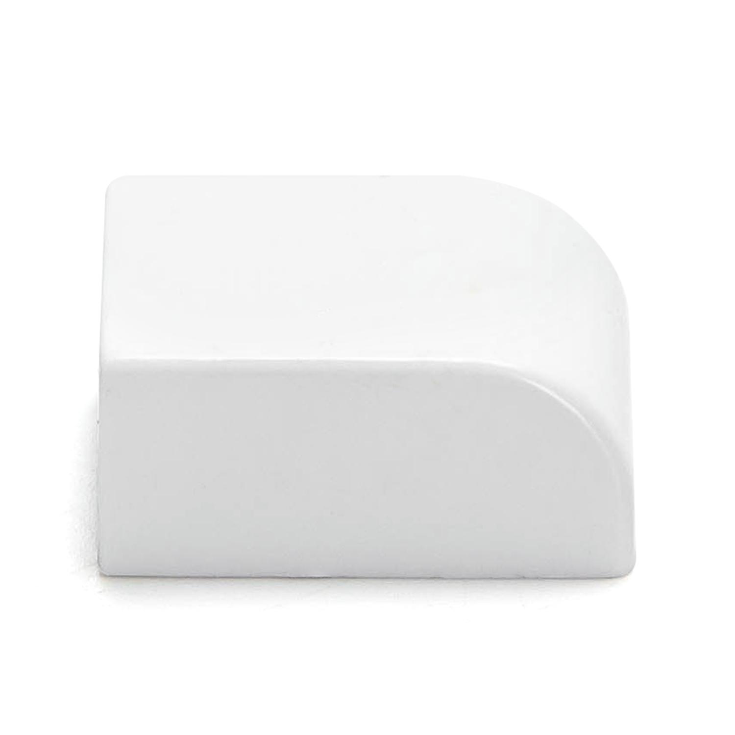 PVC Square Trunking End Cap White 15*10mm 4pcs