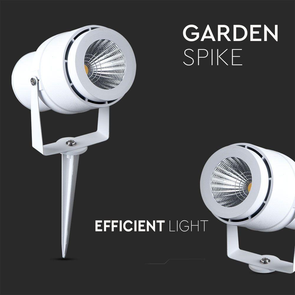 VT-857 12W LED GARDEN LAMP 3000K WHITE BODY