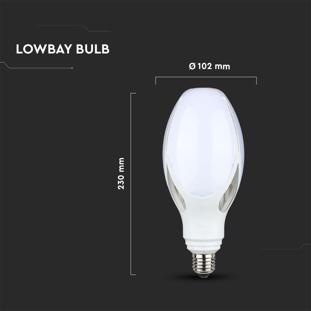 36W Uliczna Żarówka LED, Chip SAMSUNG, Barwa:4000K, Trzonek:E27, VTAC, SKU 21284