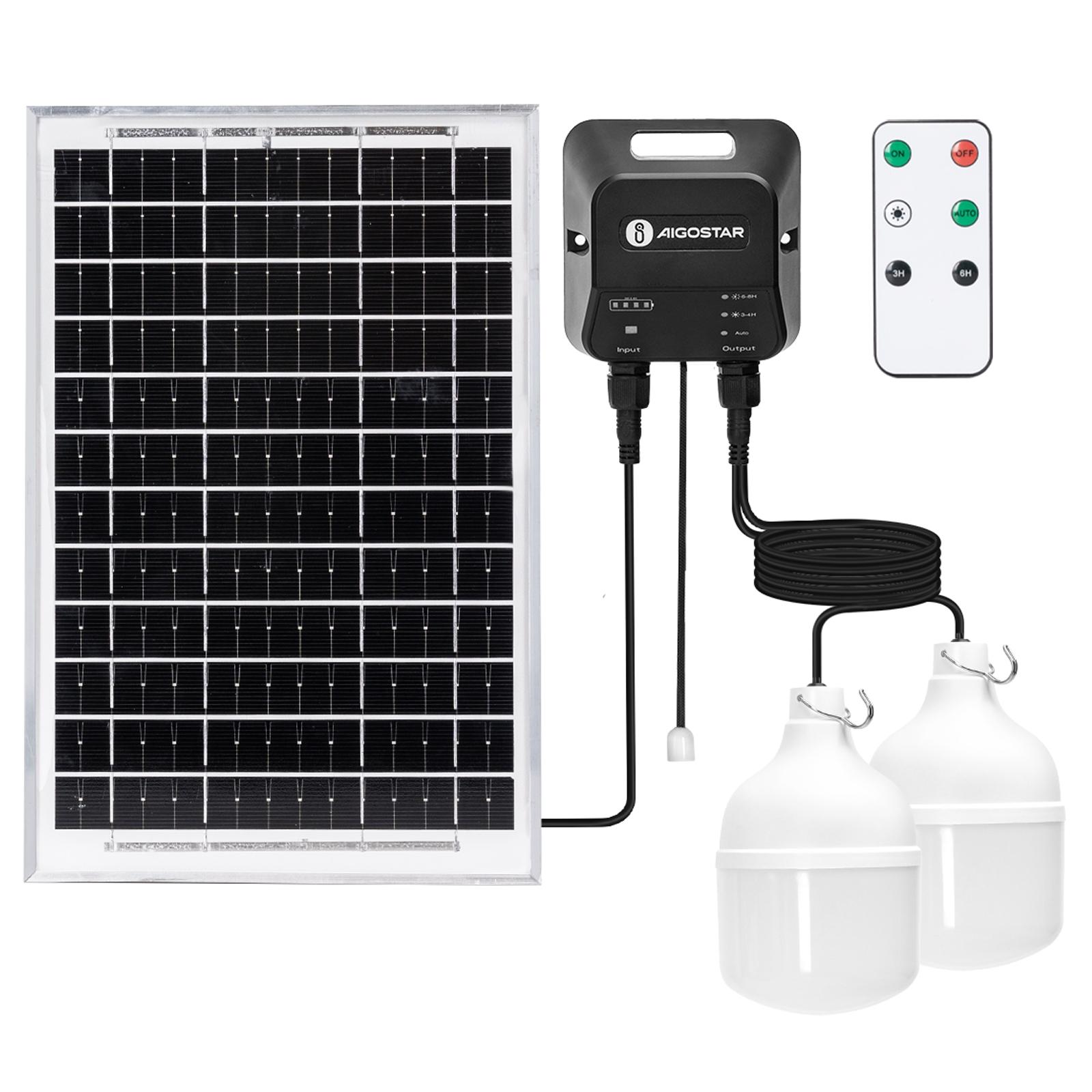 SOLAR LIGHT/SPLIT/with Batterie/T-bulb/5M+3M LINE/50W*2/6500K/1splits into 2