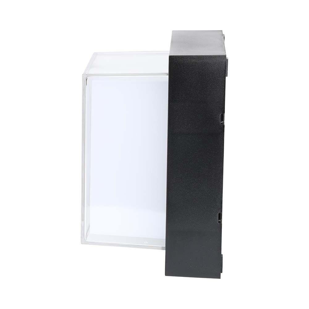 VT-828 12W LED WALL LIGHT 4000K BLACK SQUARE