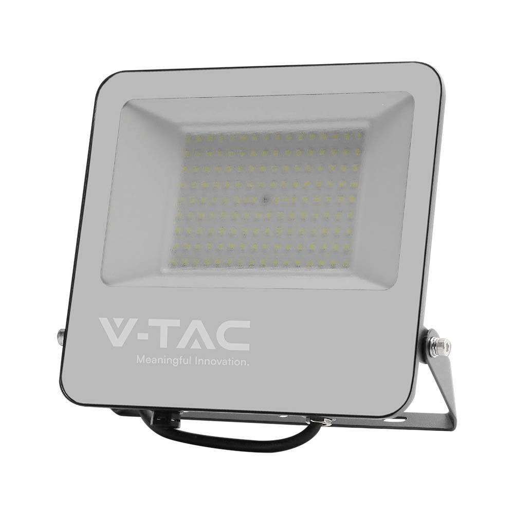 VT-44160 150W LED FLOODLIGHT 4000K BLACK BODY GREY GLASS 160LM/W