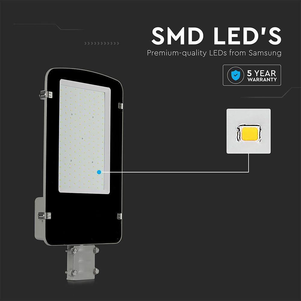 VT-100ST 100W LED STREETLIGHT SAMSUNG CHIP 4000K GREY BODY