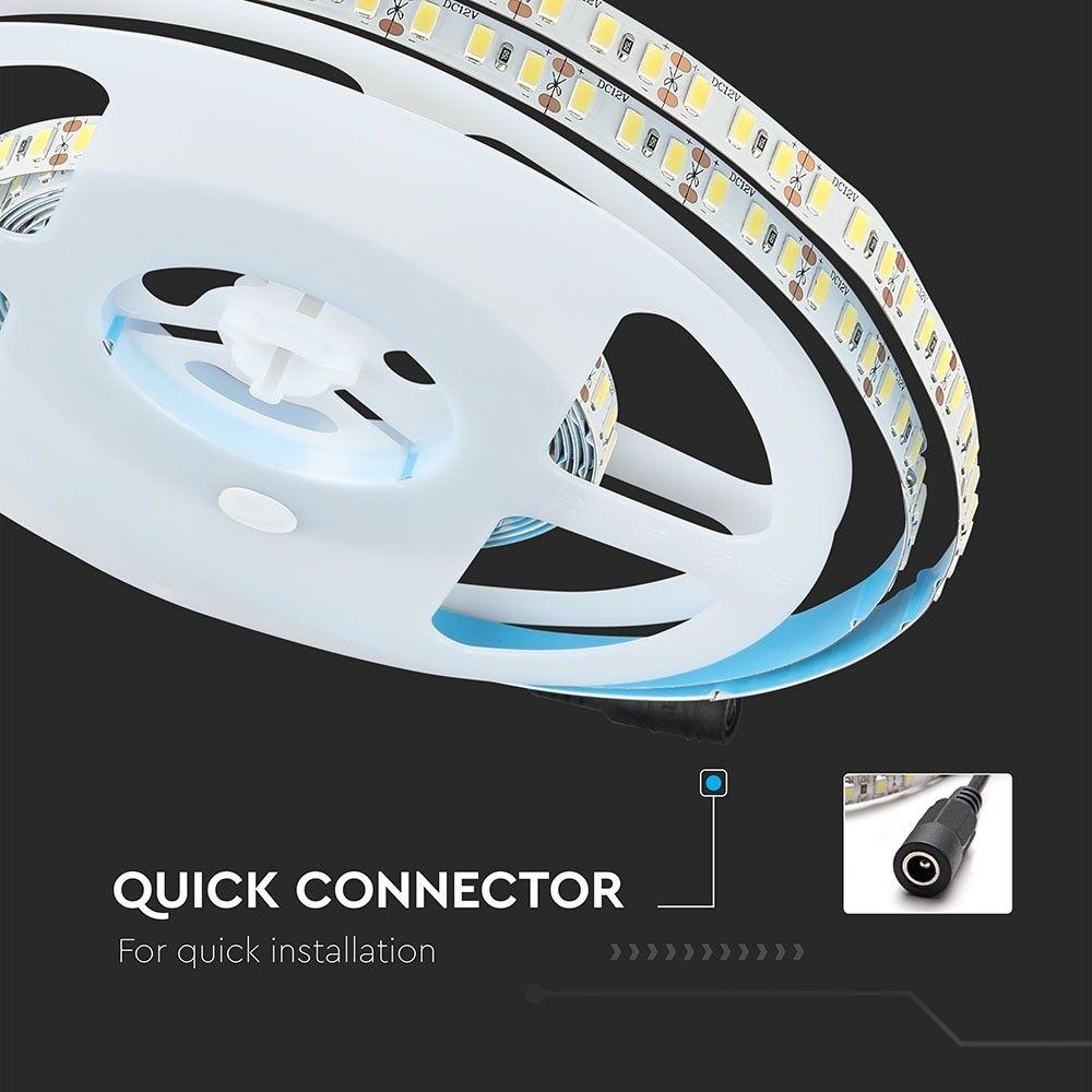 VT-5730-120 18W/M LED STRIP LIGHT 6000K 150LM/W IP20 (5M/ROLL)(PRICE PER M)