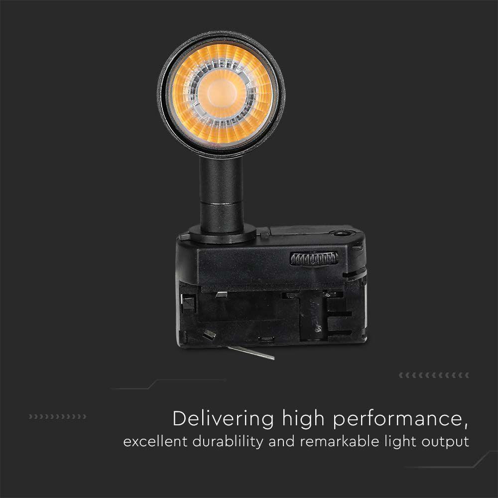 VT-415 15W LED TRACKLIGHT SAMSUNG CHIP 3000K 5 YRS WARRANTY,BLACK BODY