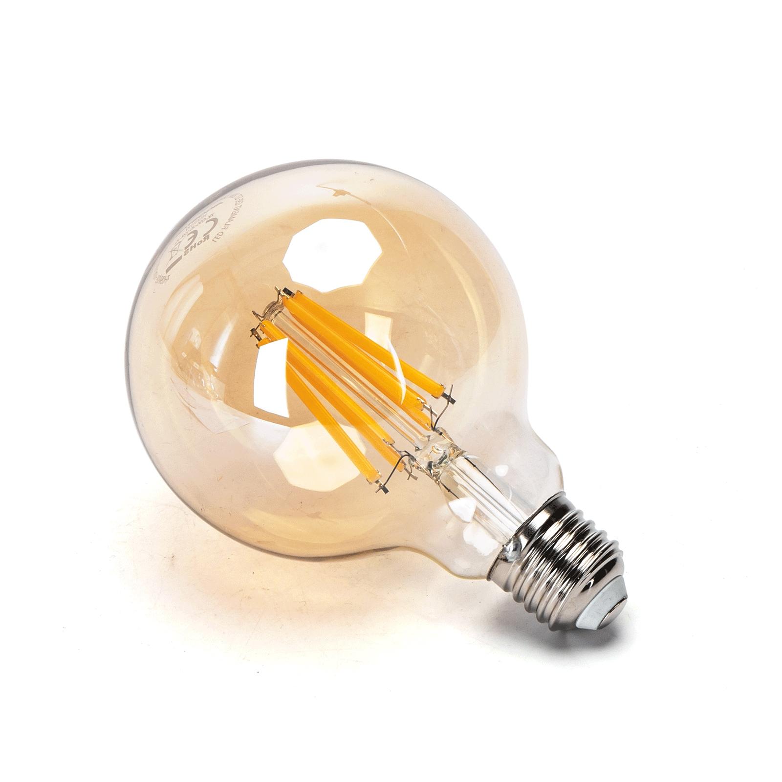 LED Filament Bulb (Amber) G95 E27 20W