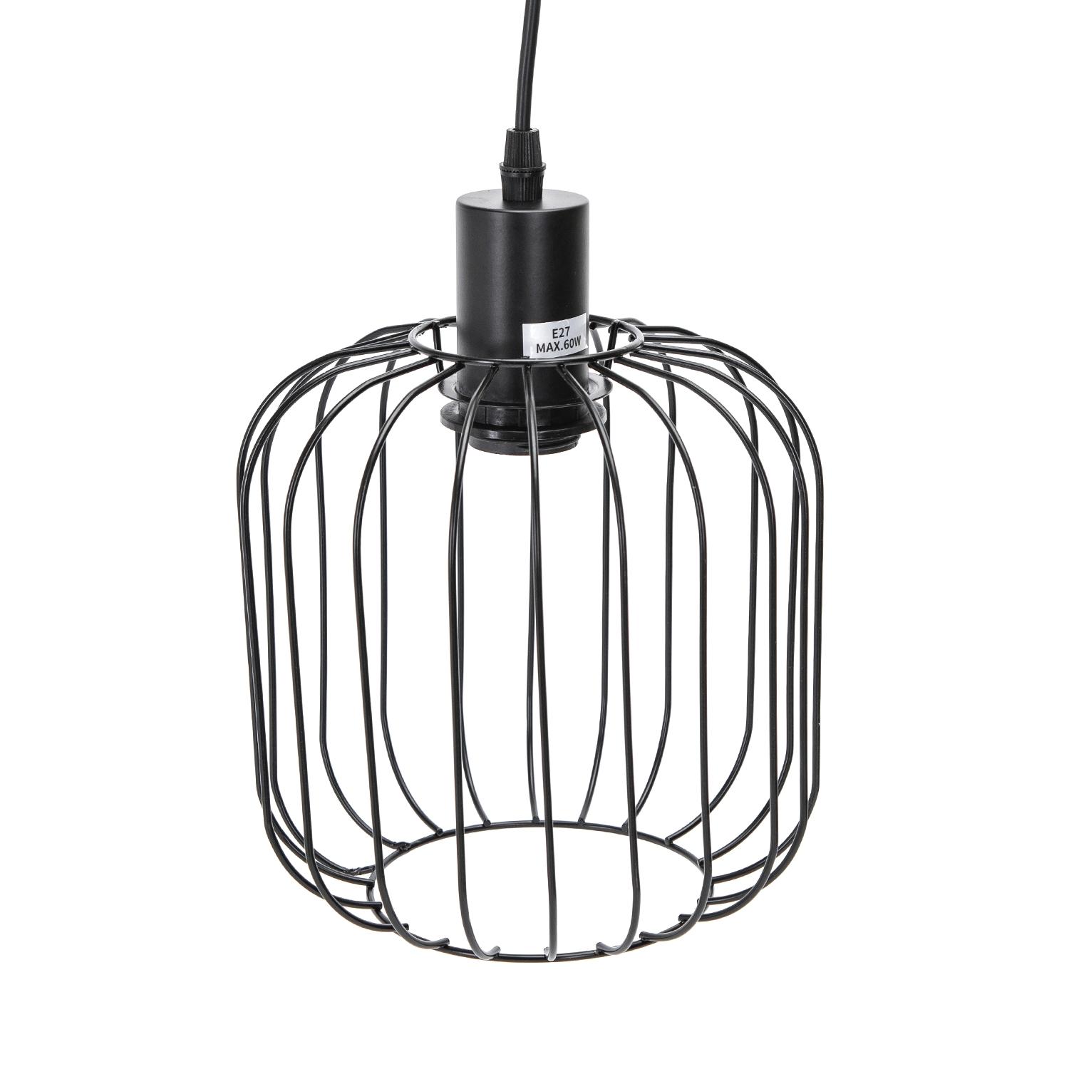 Pendant light with iron frame ( Steel )