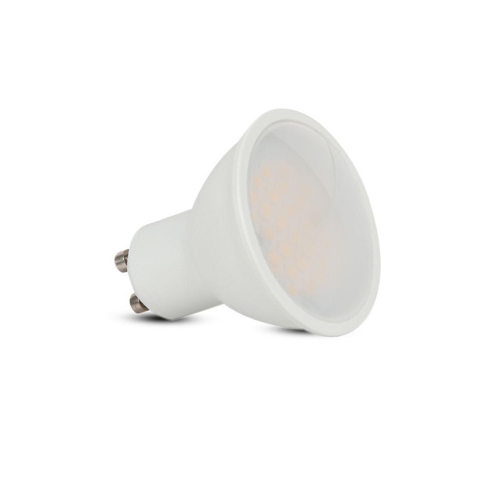 VT-271 10W GU10 LED PLASTIC SPOTLIGHT MILKY COVER SAMSUNG CHIP 4000K