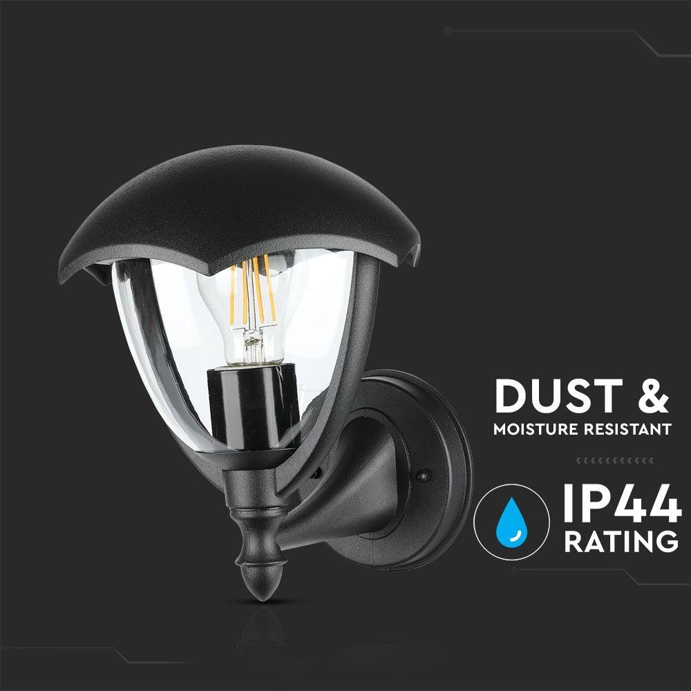 VT-730 E27 WALL LAMP-MATT BLACK UP E27