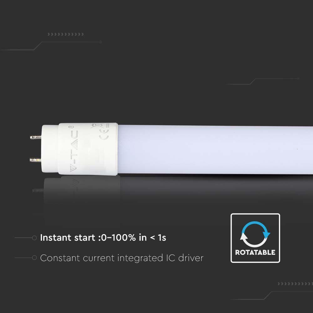 VT-1577 20W T8 LED PLASTIC TUBE NON ROTATABLE 150CM 6500K G13