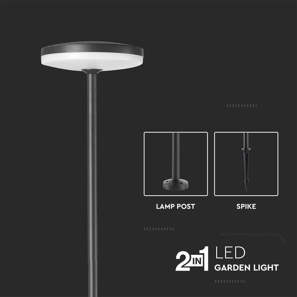 VT-1160 12W LED GARDEN SPIKE 150x800mm 3000K ANTHRACITE BODY IP65