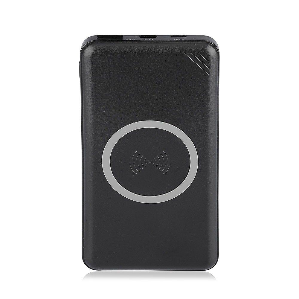 VT-3524 10000mah WIRELESS POWER BANK WITH 1 USB+TYPEC-BLACK