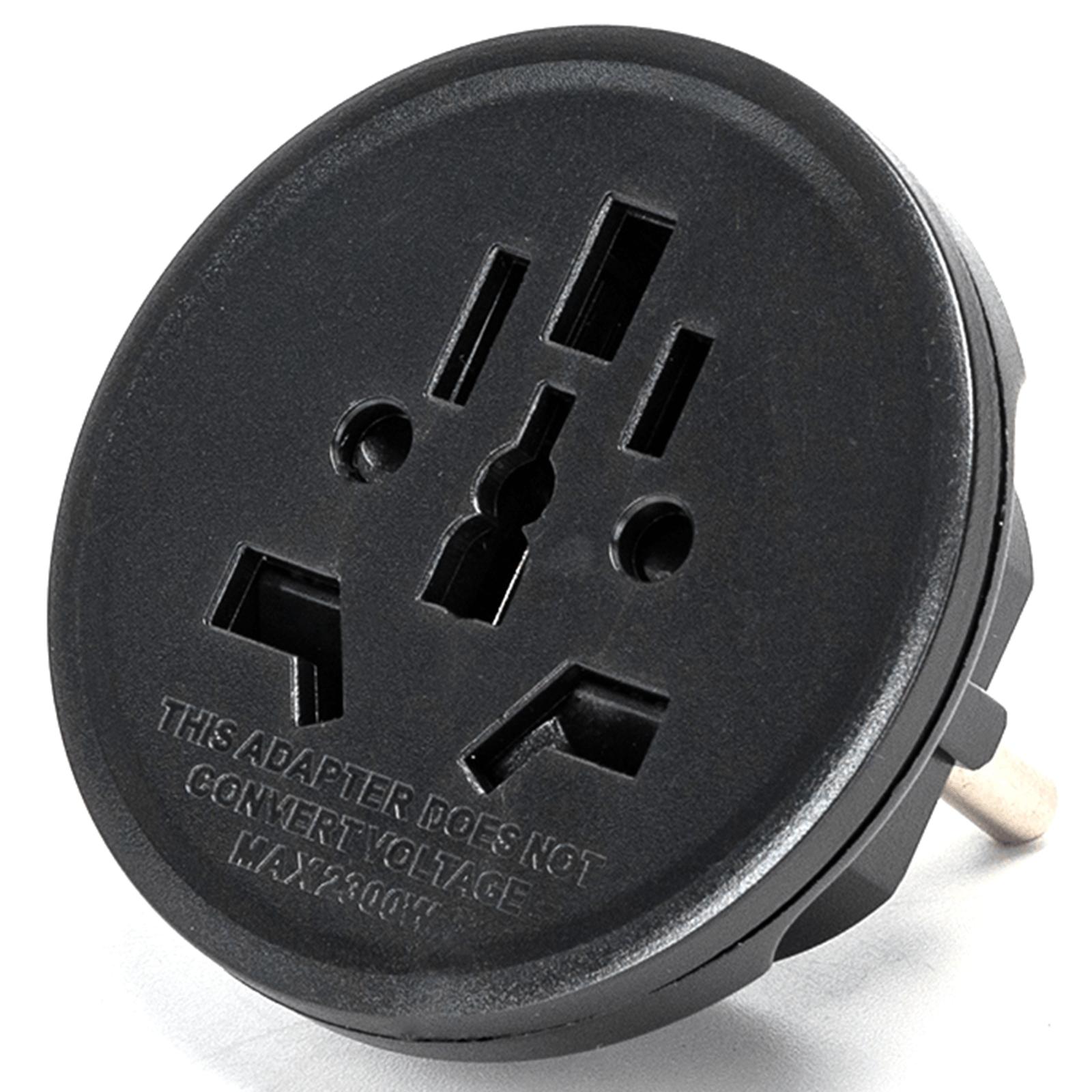 German universal travel socket 10A cylindrical